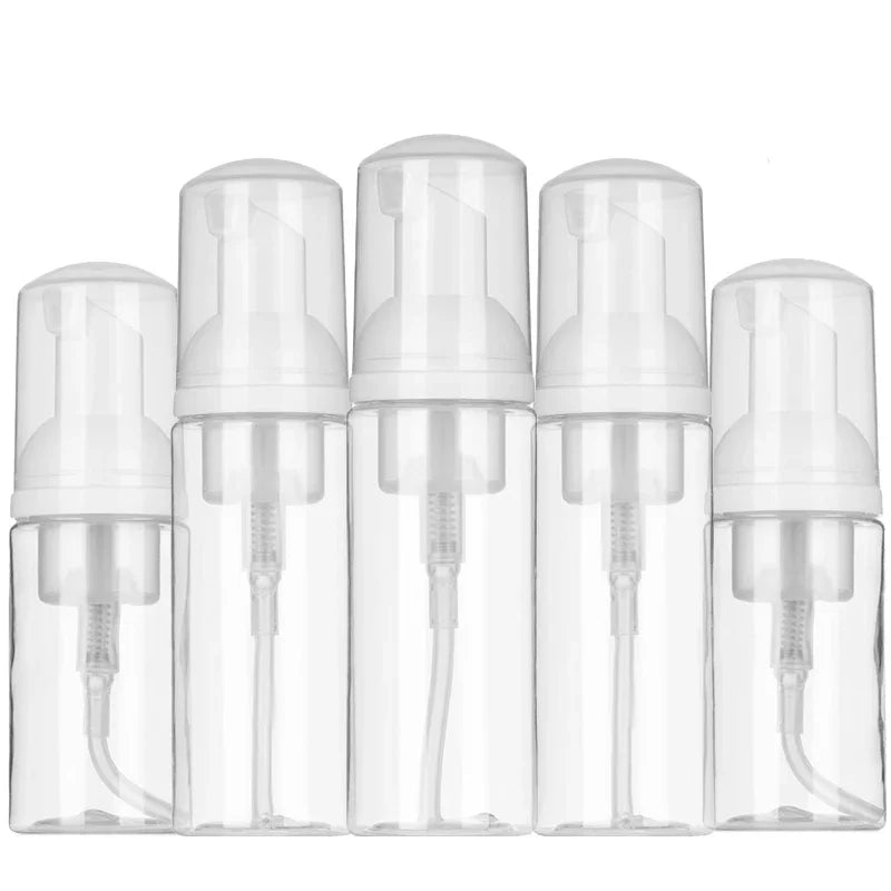 2Pcs 30ml 50ml 60ml 100ml Plastic Foam Pump Bottle Empty Face Eyelashes Cosmetic Bottle Cleaner Soap Dispenser Foam Bottle