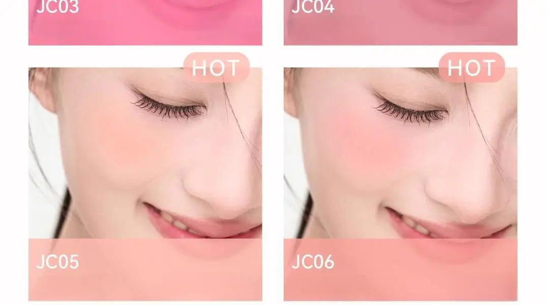 AZTK JC04 Water To Powder Liquid Blush Soft Matte Natural Flush Brightening Cheek Tint Lightweight Blendable Waterproof Makeup