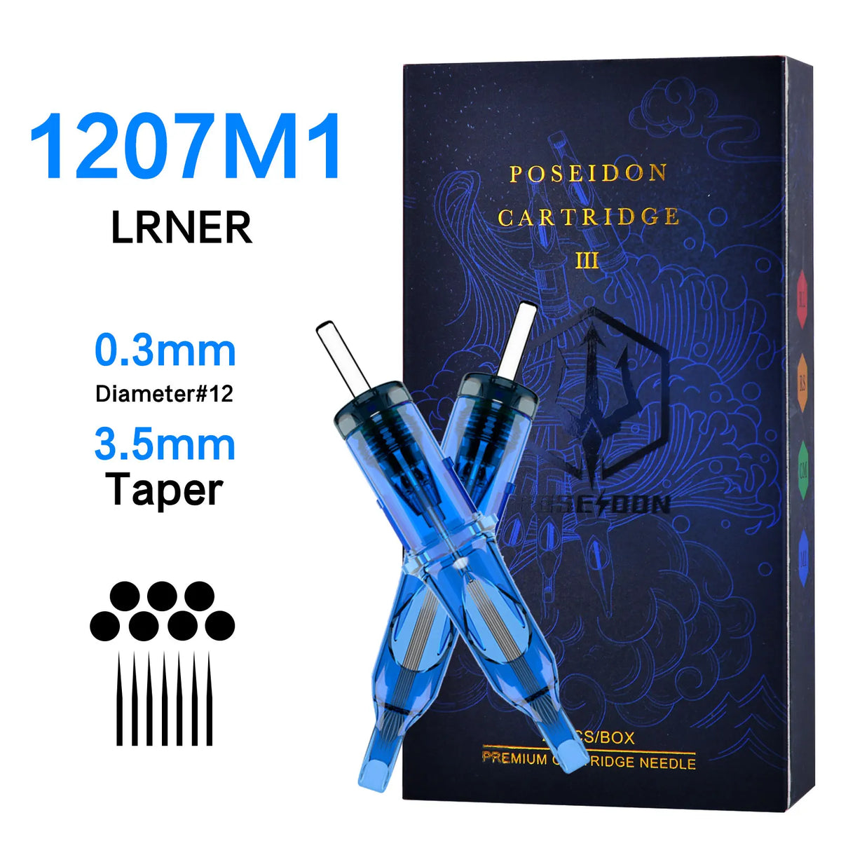 10Pcs POSEIDON V3 Pro Tattoo Needles High Quality Disposable Permanent Makeup Tattoo Cartridge Needles For Tattoo Machine