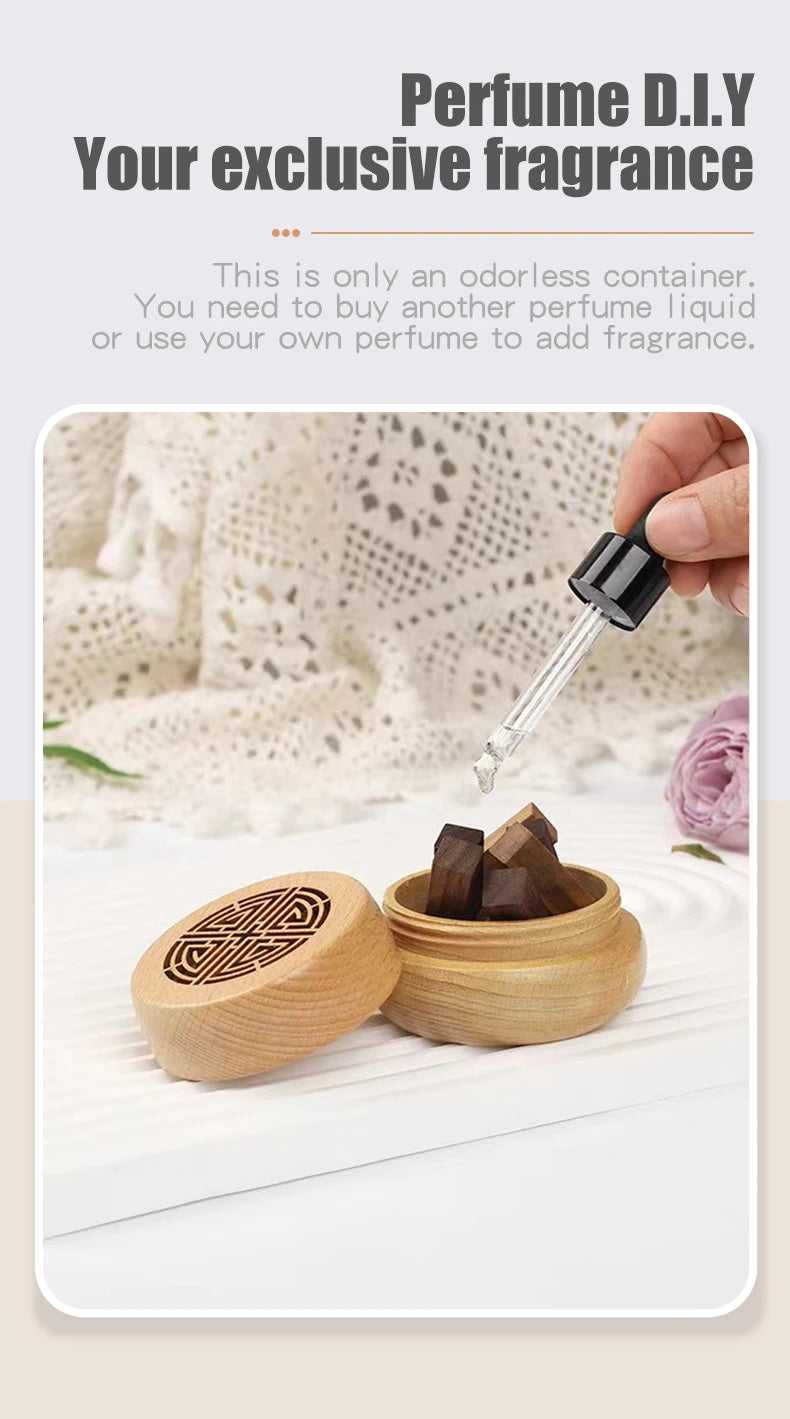 Ancient Portable No perfume DIY fragrance wooden box aroma diffuser decorations items living room bedroom car home accessories
