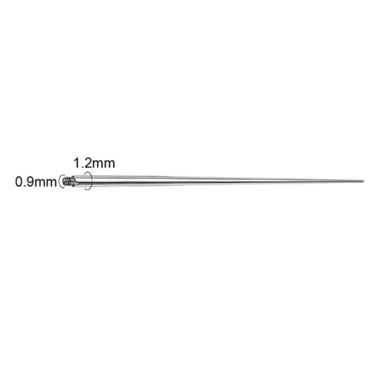 10pcs Insertion Pin Taper Thread Pin Labret Barbell Ear Lip Nose Piercing Taper Earrings Surgical Steel Piercing Connect Tool