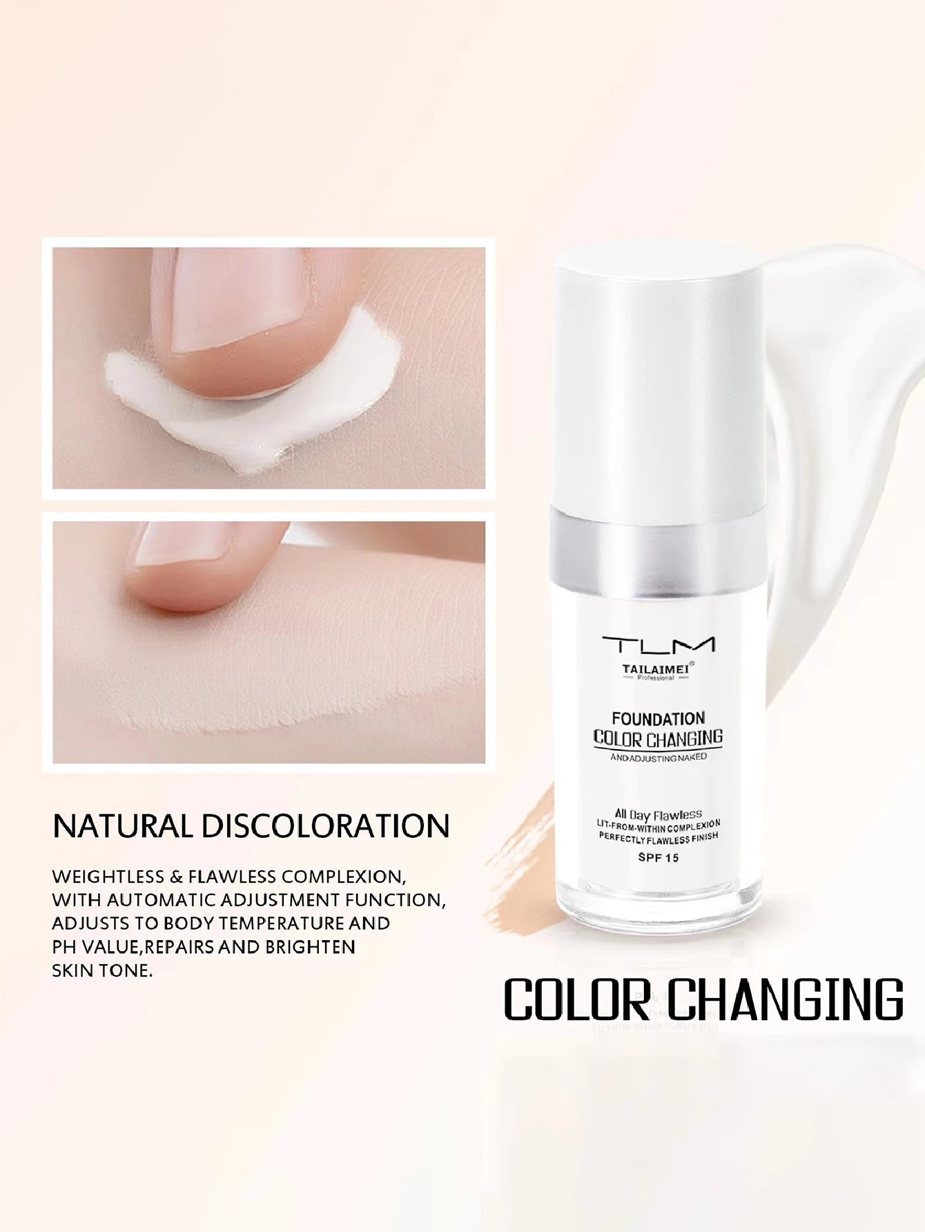30ml Foundation Magic Color Changing Foundation Liquid Soft Matte Long Lasting Hydrating Makeup Base Maquiagem Korea Makeup