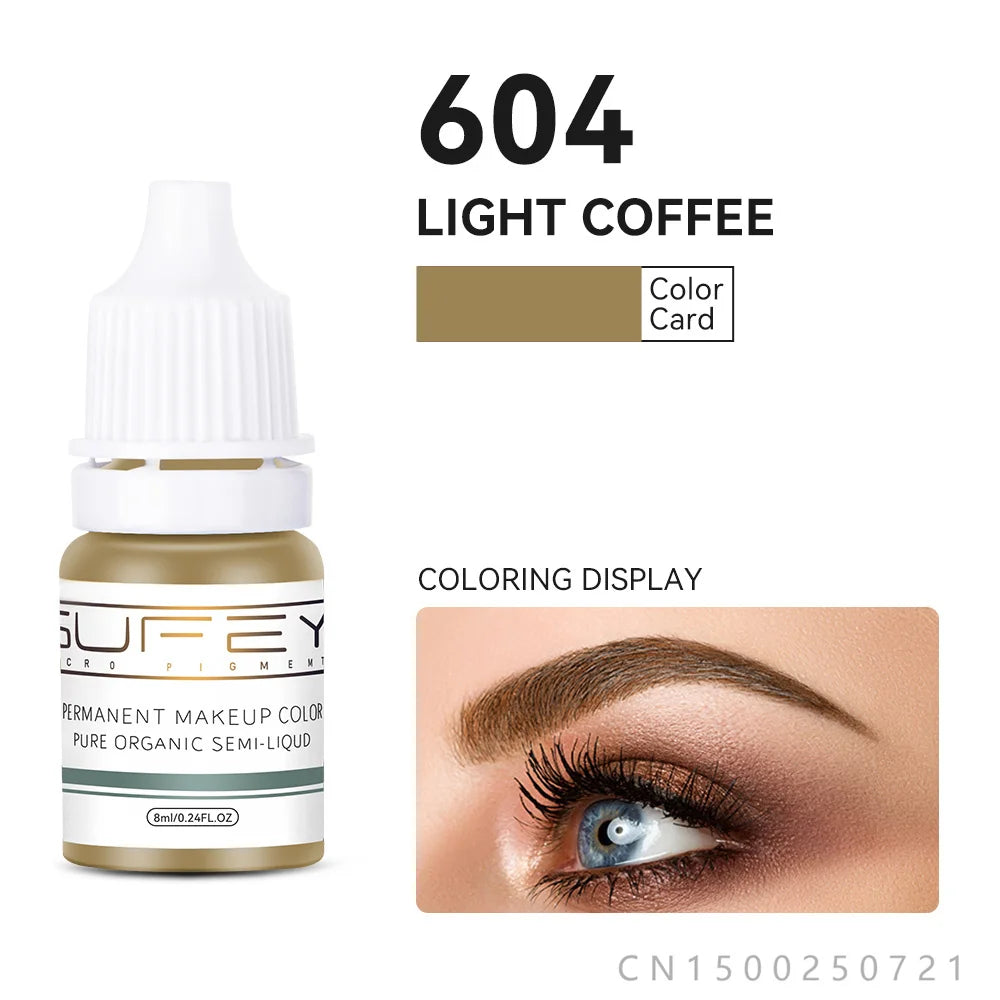33 Colors Permanent Makeup Pigment Lip Tattoo Inks Vegan Eyebrows Microblading Pigments 8ml Body Art Ink for PMU Artists