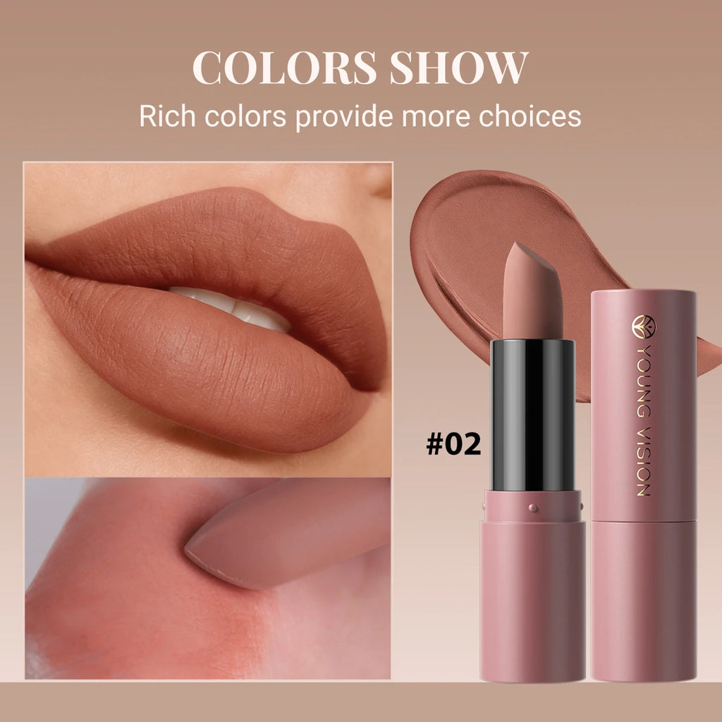 12-Color Matte Lipstick , Non-Fading, Non-Stick Cup Long-Lasting Velvet Finish, Smooth Matte Lip Color Waterproof Smudge-proof