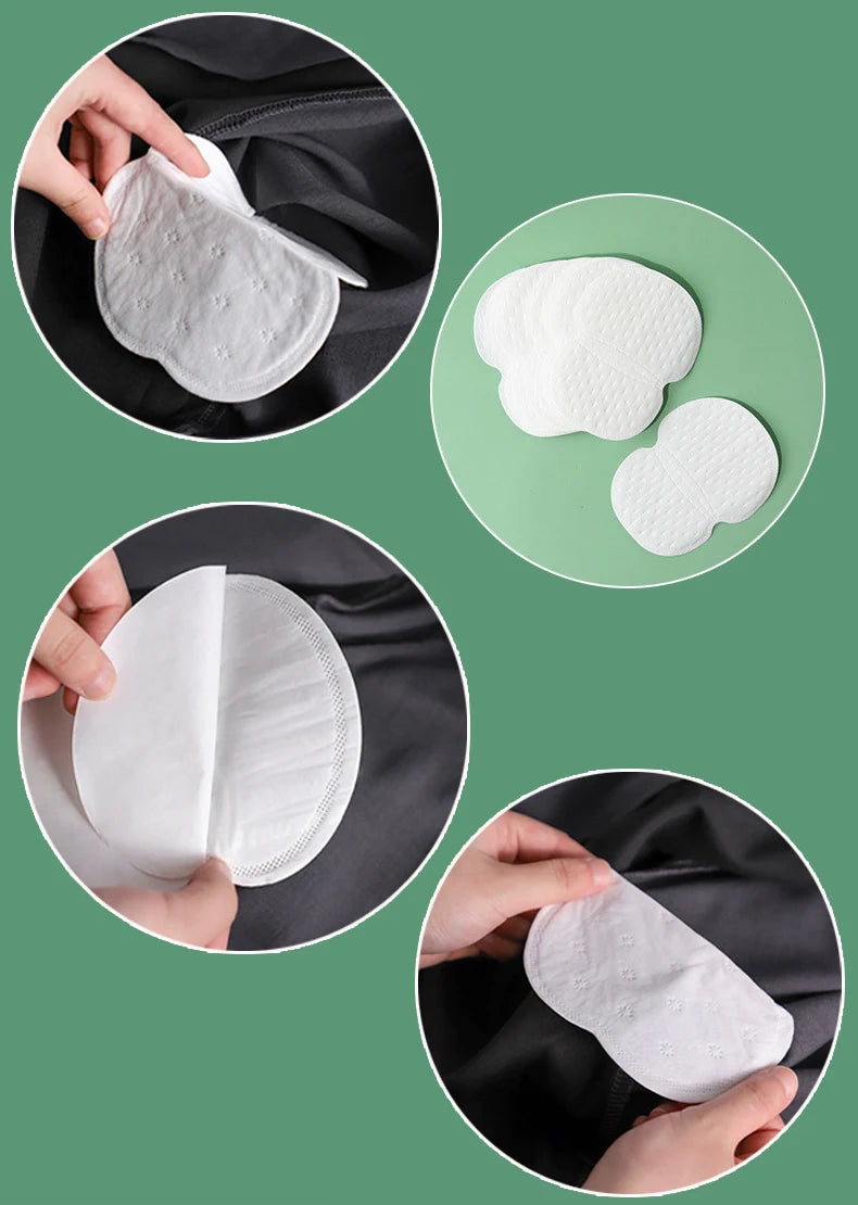 10-80Pcs Underarm Sweat Pads for Women and Men Fight Hyperhidrosis Comfortable Unflavored Non Visible Extra Adhesive Disposable