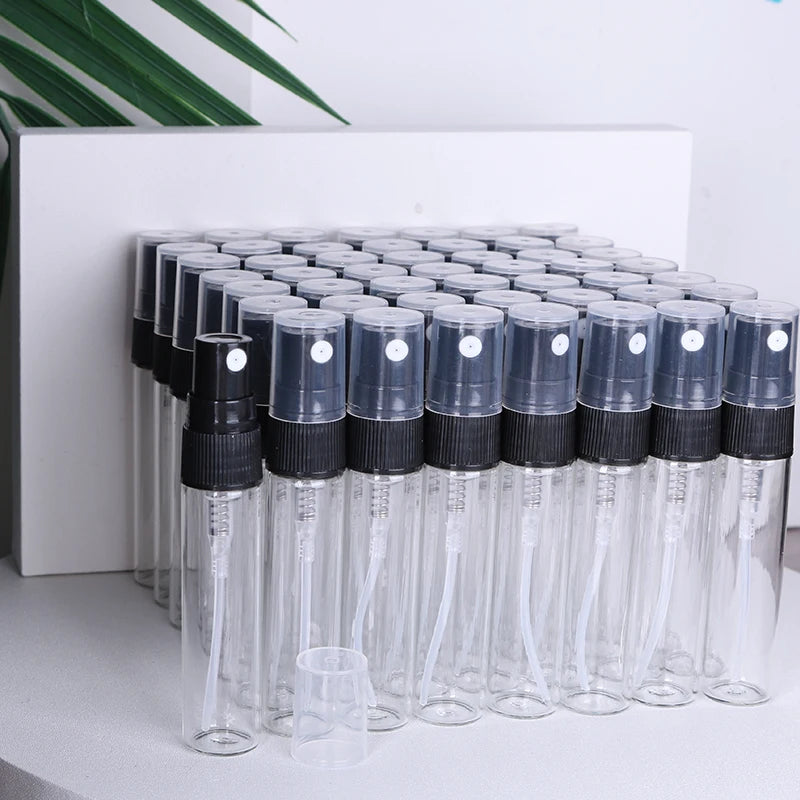 Special sale 50/piece 5ml transparent high quality glass perfume bottle spray bottle mini portable travel sub-bottle