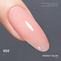 PERFECT COLOR  4-in-1 Builder Nail Gel,20g 12 Colors Rubber Base Gel Polish,Extension for DIY Salon Girls Home,Nail Art Brushes