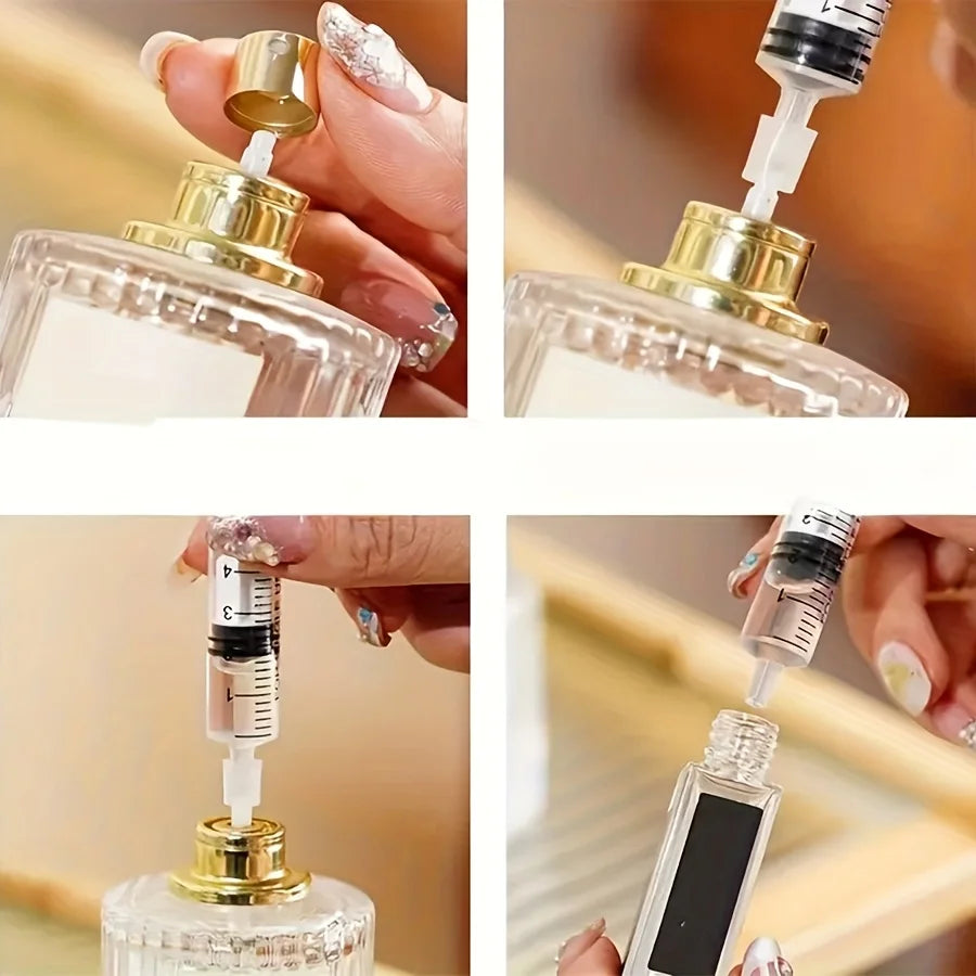10/20pcs 5ml syringe plastic perfume dispenser tool refills cosmetics for quantitative distribution of refillable bottles QIWU