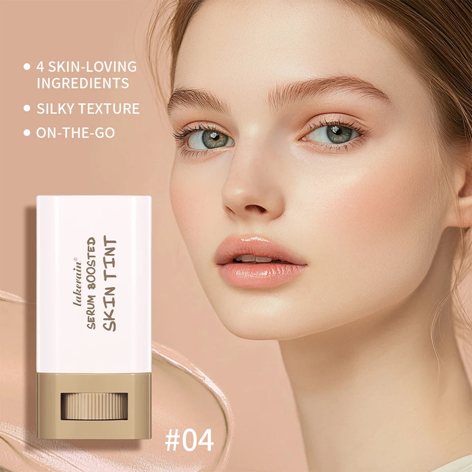 Foundation Skin Tint Balm Skin Tint Stick Waterproof Nourishing Solid Tinted Serum  Face Tinted Face Contour Stick Makeup
