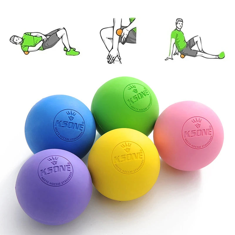 Rubber Fascia Massage Ball Lacrosse Balls Yoga Fitness Exerciser Deep Tissue Muscle Relaxation Foot Back Shoulder Healt Care