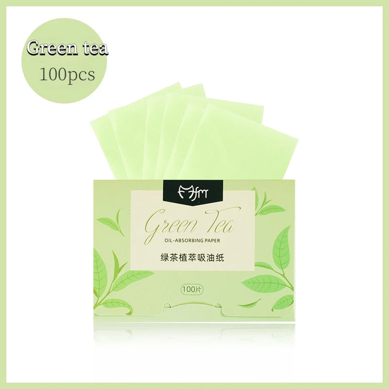 100pcs/set Portable Facial Oil Blotting Paper Matte Face Wipes Oil Control Face Cleaning Oil-absorbing Makeup Tools Accessories