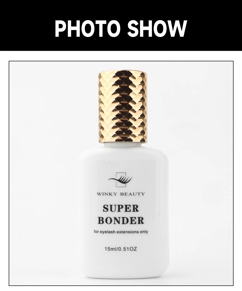 15ml Super Bonder Fixing Agent for Eyelashes Extensions Primer for Lash Glue Help Lash Bonder Adhesive Hardener Professional
