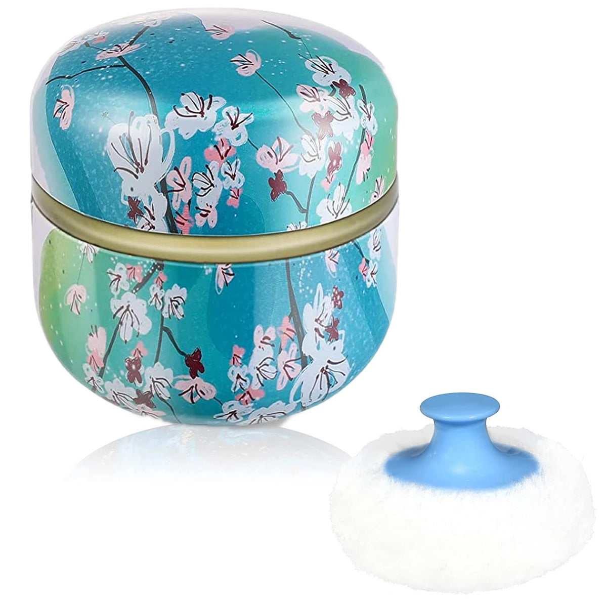 Makeup Puff and Powder Container for Body Dusting Powder Case with Puff fo Women Loose Powder Containers with Puff for Travel