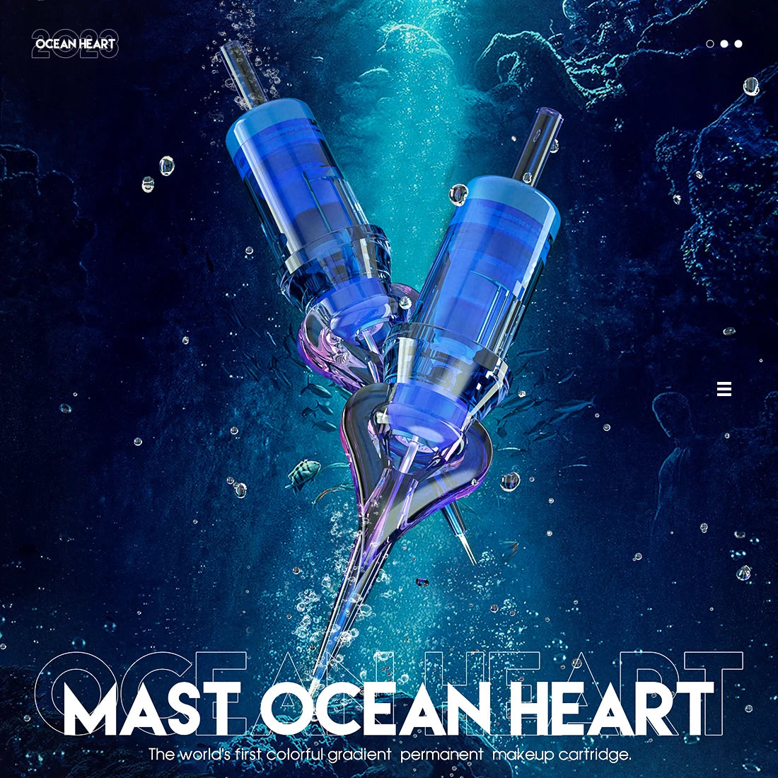 Mast Ocean Heart PMU Tattoo Cartridge Needles 1RL Disposable Permanent Makeup Lip Eyebrow Round Liner SMP Microblading Supplies