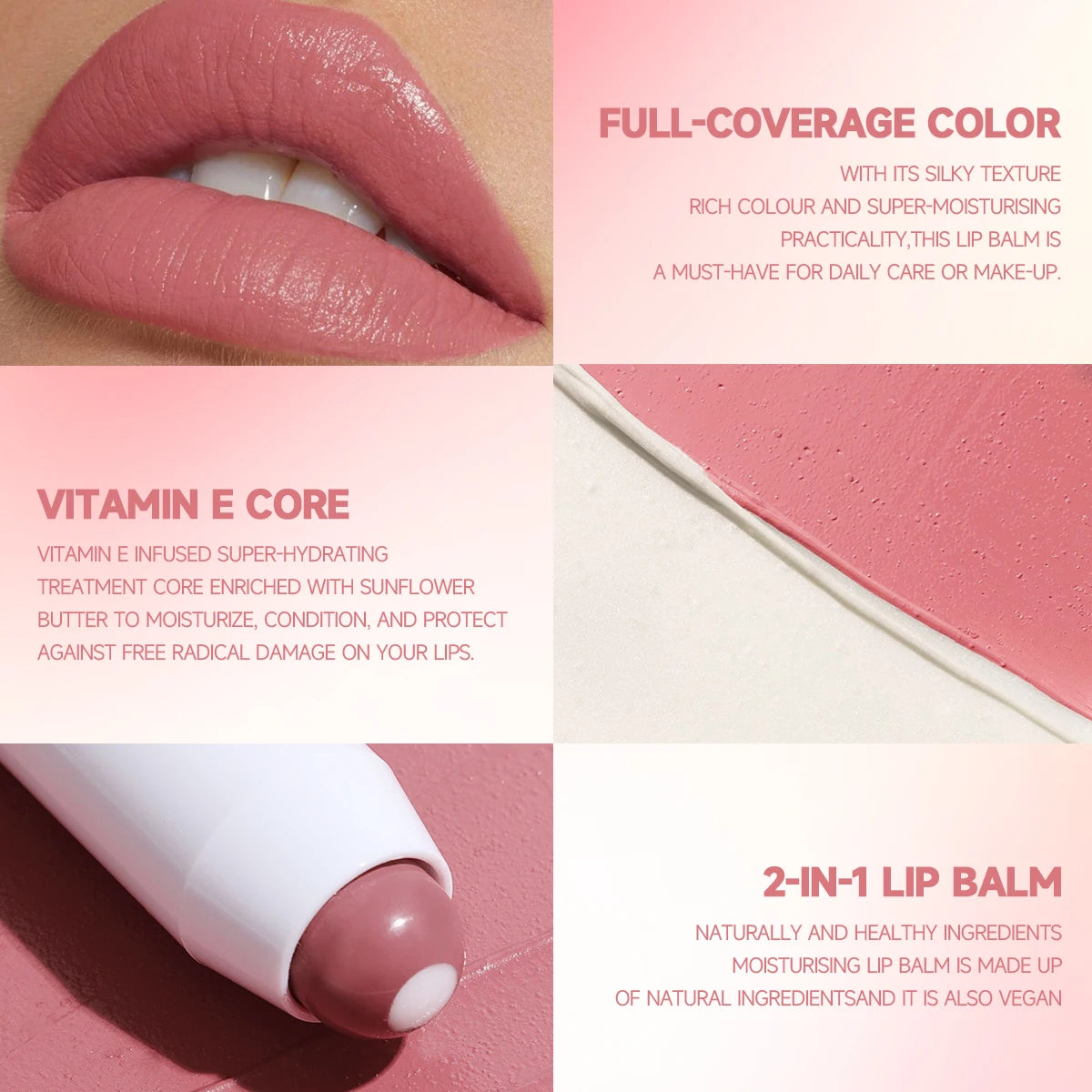 6 Colors Lipstick Pen Waterproof Red Lipstick Non-stick Cup Makeup Lip Liner Pen Cosmetics