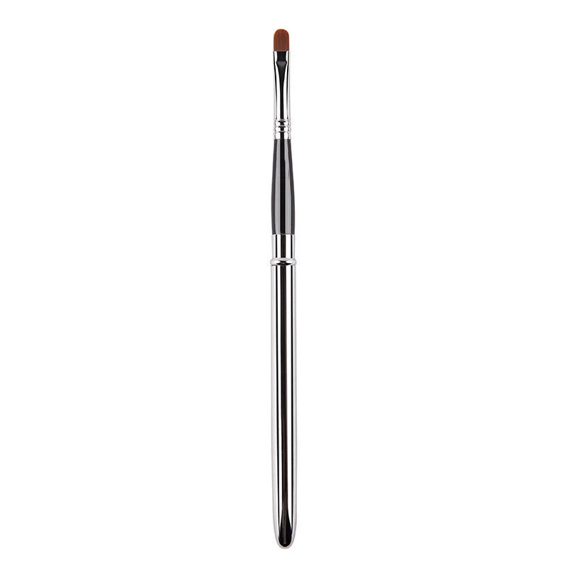Portable Retractable Makeup Brush - Eyeshadow Lip Gloss Tool with Adjustable Lips Brush And Protective Cover for Beauty Cosmetic