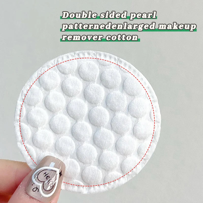 100pcs/200pcs Soft and Breathable Round Cotton Pad with Double-Sided Texture Is Used for Daily Facial Cleaning and Makeup Remova