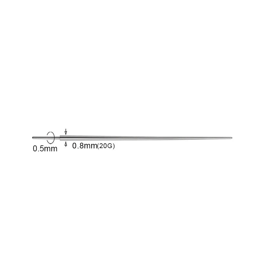 10pcs Insertion Pin Taper Thread Pin Labret Barbell Ear Lip Nose Piercing Taper Earrings Surgical Steel Piercing Connect Tool