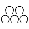 40PCS Surgical Steel Body Piercing Jewelry Lot Bulk Nose Ring Tongue Bar Lot Eyebrow Labret Piercing Set Horseshoe Ring Lot Pack
