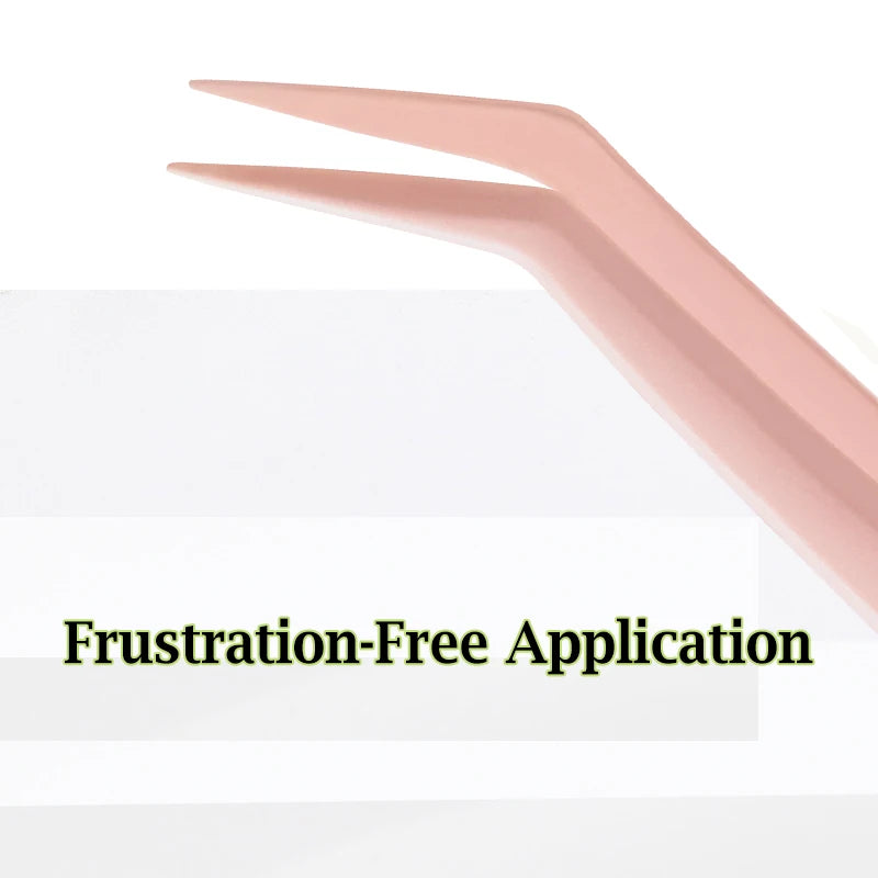 Anti-Stick Applicator No Glue Eyelashes Non Stick Coated Stainless Steel Tweezer Glue-free Eyelashes Beginner-Friendly tools