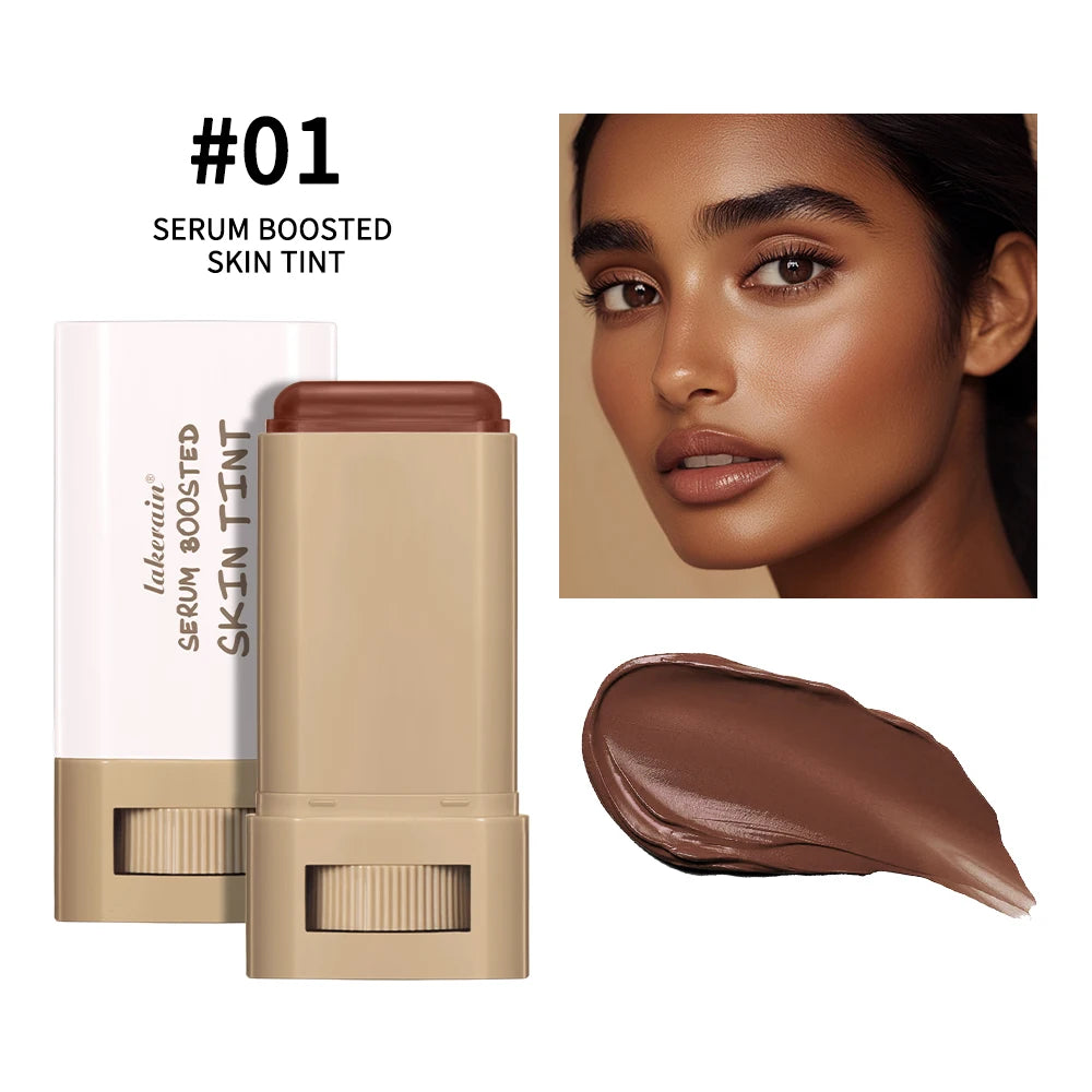 Foundation Skin Tint Balm Skin Tint Stick Waterproof Nourishing Solid Tinted Serum  Face Tinted Face Contour Stick Makeup