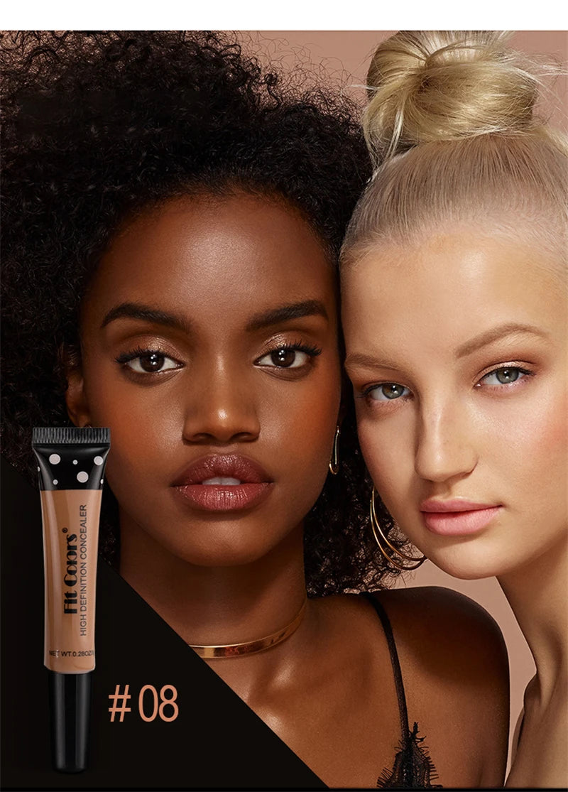 Full Cover Liquid Concealer 8 Color BB Cream Foundation Air-permeable Natural Brightening Makeup Eye Dark Circles Cream Cosmetic