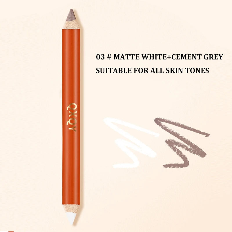 Three dimensional Fine Double Head Contour Pen to Lighten Tear Hole Natural Touch Nose Shadow Contour Holding Highlighter
