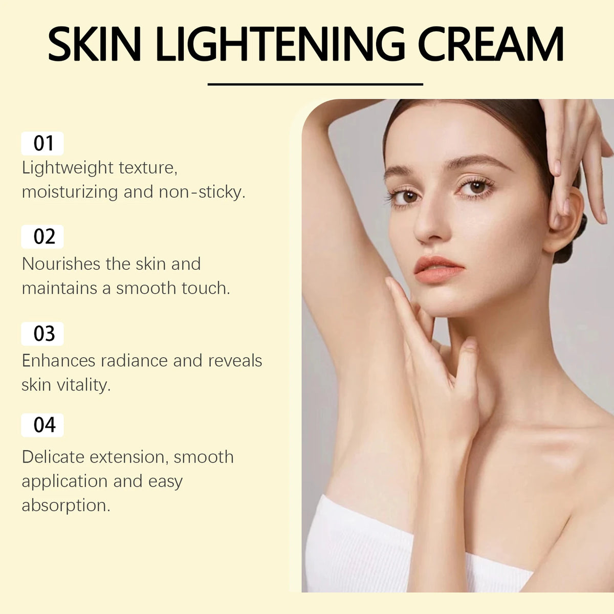 Lemon Brightening Body Lotion Gently Moisturizes Dry Skin Even Skin Tone Whitening Nourishing Lightening Body Cream
