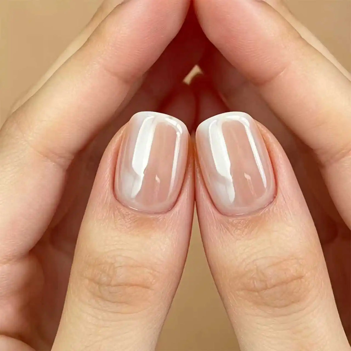 10ML Champagne Color Nail Polish, Fast-Drying, No UV Lamp Needed, Pearl Cream Texture, High Gloss,For Daily Use and Parties