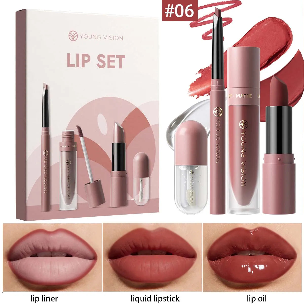 4pcs/10pcs/set Nude Lip Gloss Matte Velvet Lipstick Waterproof Long-lasting  Liquid Lipstick Women Moist Lip Tint