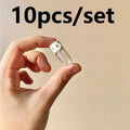 10pcs Clear Leak-Proof Travel Bottle for Makeup Remover & Lotion, Portable Dispenser with Flip-Top Essence Bottled Separately