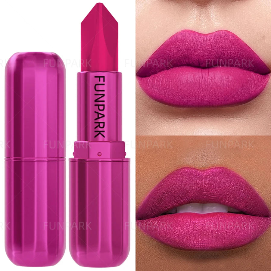 Matte Lipstick Long-Lasting Waterproof Classic Sexy Rose Red High Pigment Velvet Lip Makeup Gifts for Women Cosmeitics Lip Gloss