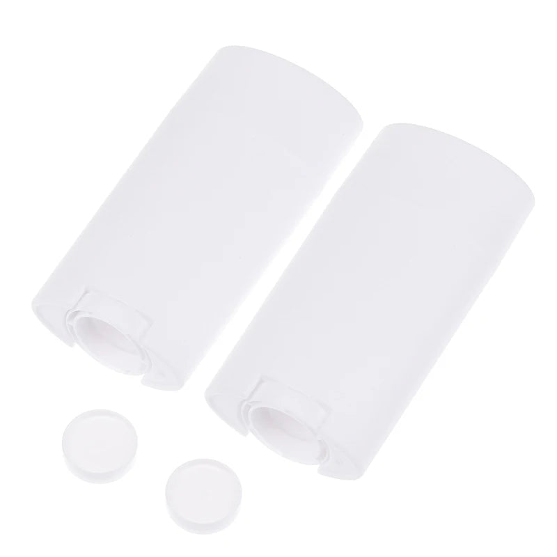 2Pcs 75g PP Empty Deodorant Containers Twist-Up Refillable Plastic Bottles for DIY Natural Deodorant Stick Tube Cosmetics