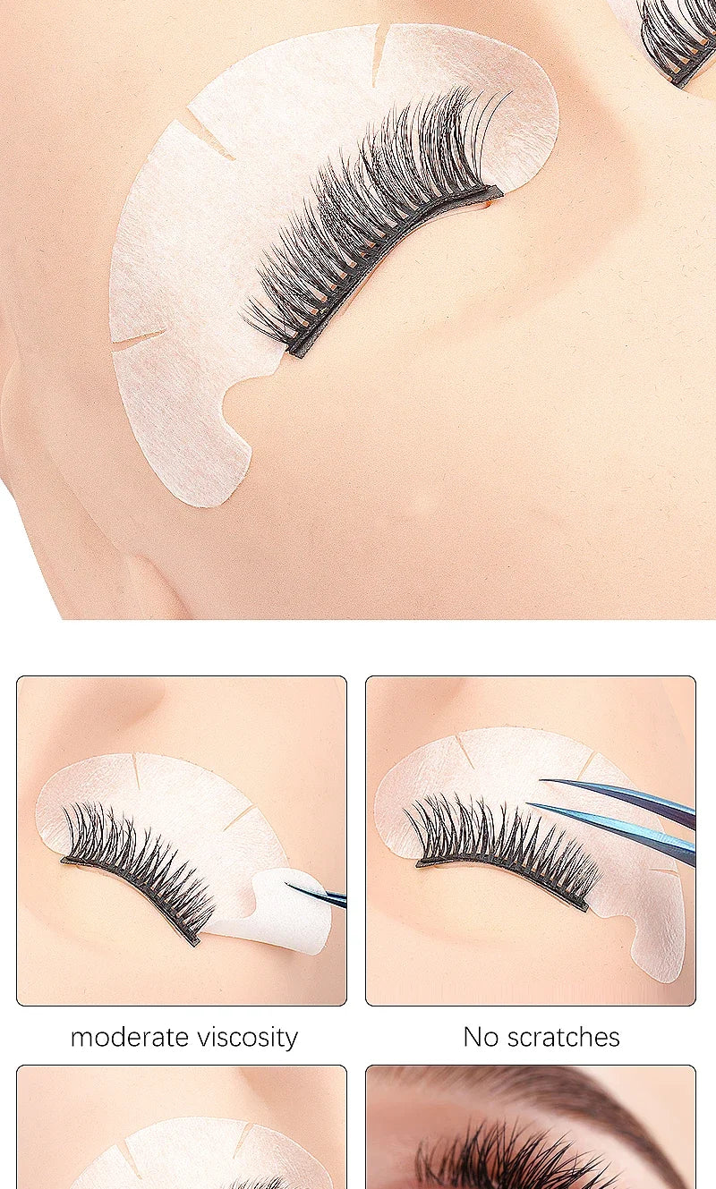 50-500 Pairs Eye Patches Eyelash Extension Under Eye Pads Makeup Lashes Patch Tip Stickers Pads For Eyelash Extension Supplies