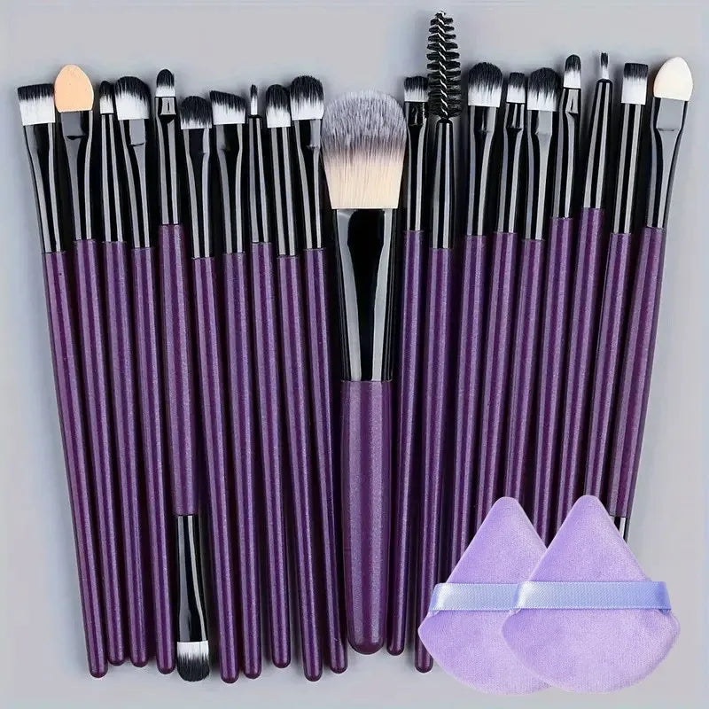 Makeup Brush Set 20Pcs Kit Soft Fluffy Eye Shadow Brushes Cosmetic Foundation Powder Highlighter Blending Beauty Tool Beginners