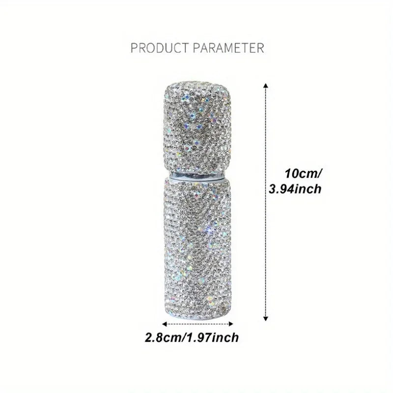 10ml Crystal Perfume Spray Bottle Travel Refillable Bottles Mini Potable Bling Glitter Empty Cosmetic Containers Atomizer Bottle