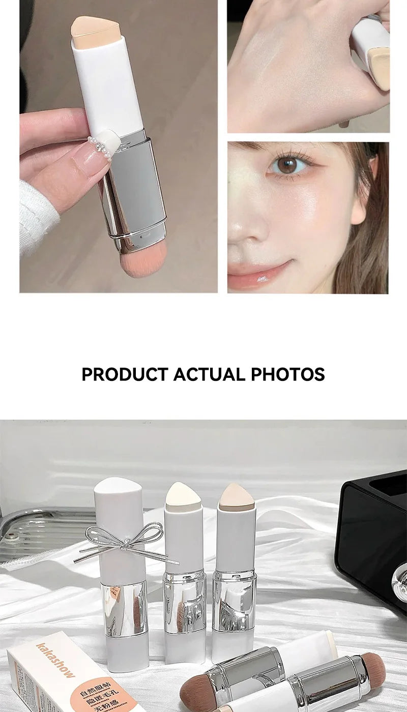 Lazy Foundation Stick, Moisturizing and Natural Concealer Makeup, Matte Makeup Base, Rare Beauty, Keep Makeup and Sweat