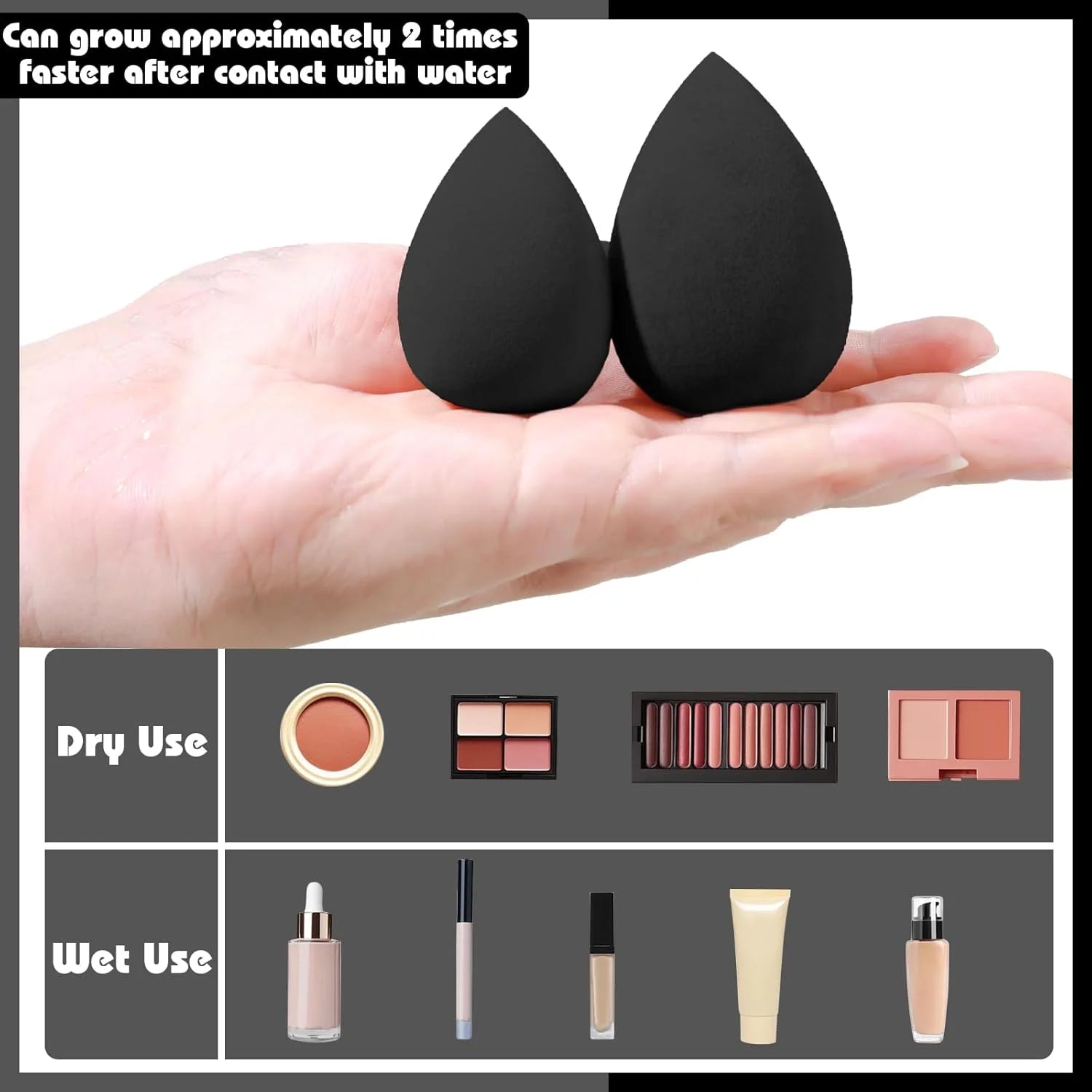 16Pcs Professional Makeup Brush Set Eye Shadow Contouring Foundation Highlight Setting Powder Blending Makeup Sponge Powder Puff