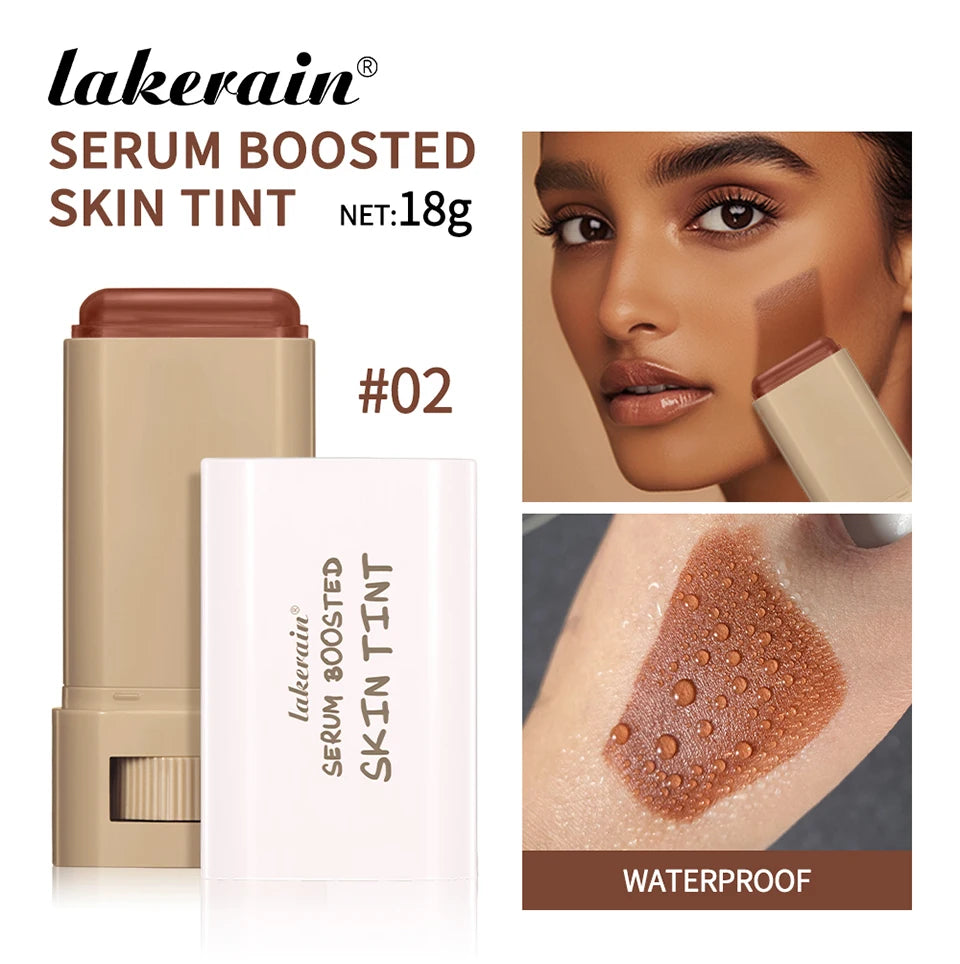 Foundation Skin Tint Balm Skin Tint Stick Waterproof Nourishing Solid Tinted Serum  Face Tinted Face Contour Stick Makeup