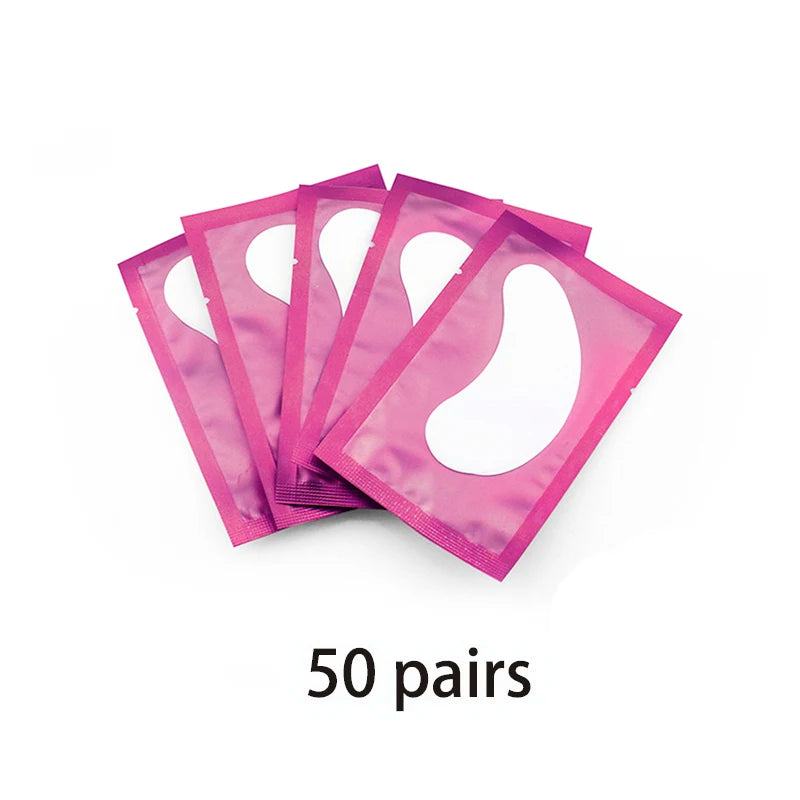 20/50/100pcs Eye Patches Eyelash Extension Under Eye Pads Makeup Eyelash Patches Tip Stickers Pads For Eyelash Extension Makeup