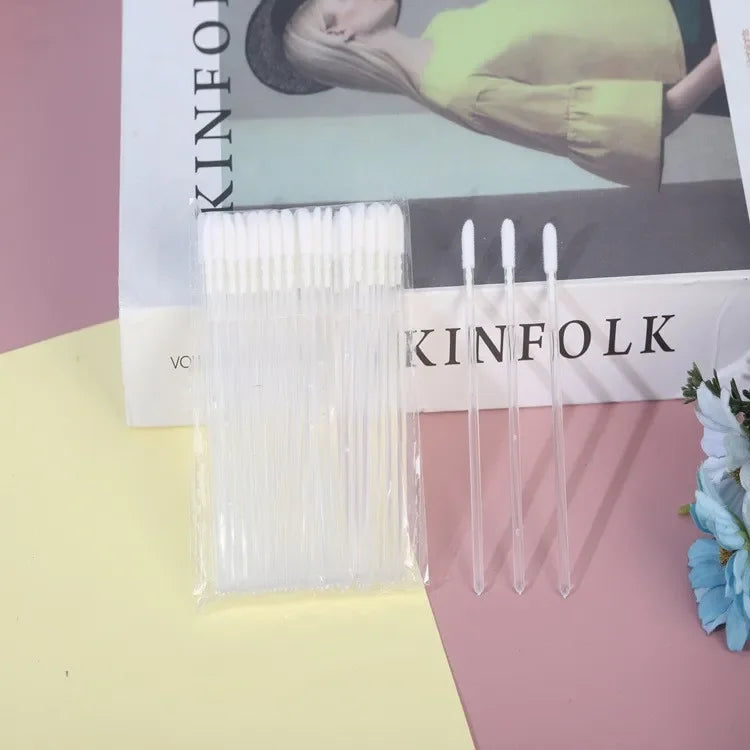 500PCS Disposable Lip Wands Lip Brush Applicators - For Lipstick Gloss - Professional Makeup Tools Wholesale Kit  makeup brushes