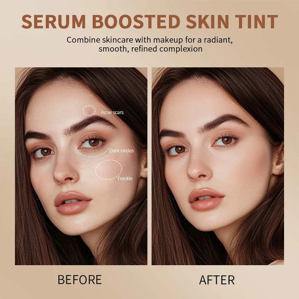 Foundation Skin Tint Balm Skin Tint Stick Waterproof Nourishing Solid Tinted Serum  Face Tinted Face Contour Stick Makeup