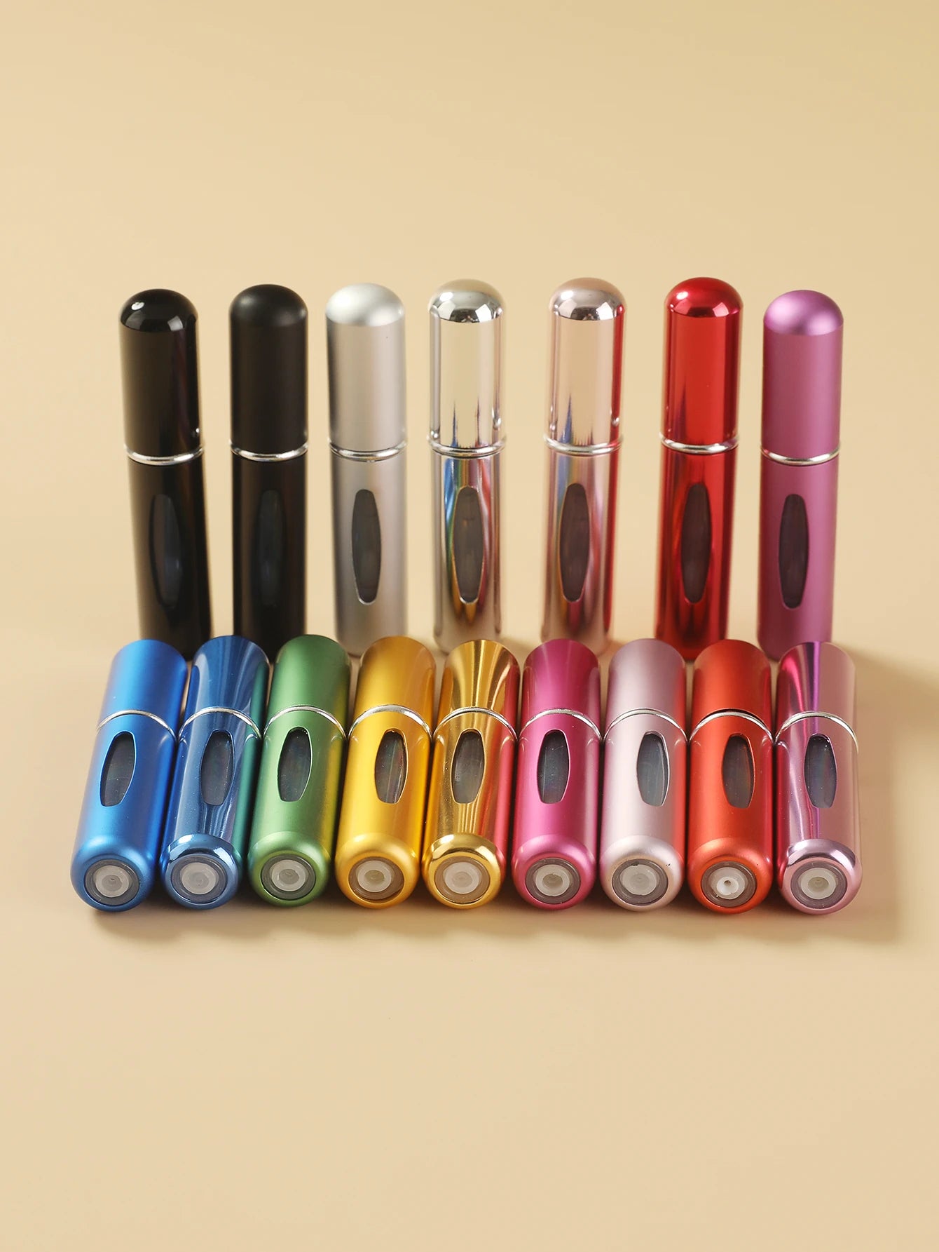 5ml Portable Refillable Spray Bottle Plastic liner Perfume Atomizer Mini Sample Bottle For Cosmetics Travel Empty Container
