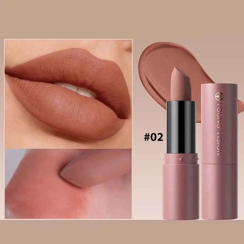 12-Color Matte Lipstick , Non-Fading, Non-Stick Cup Long-Lasting Velvet Finish, Smooth Matte Lip Color Waterproof Smudge-proof