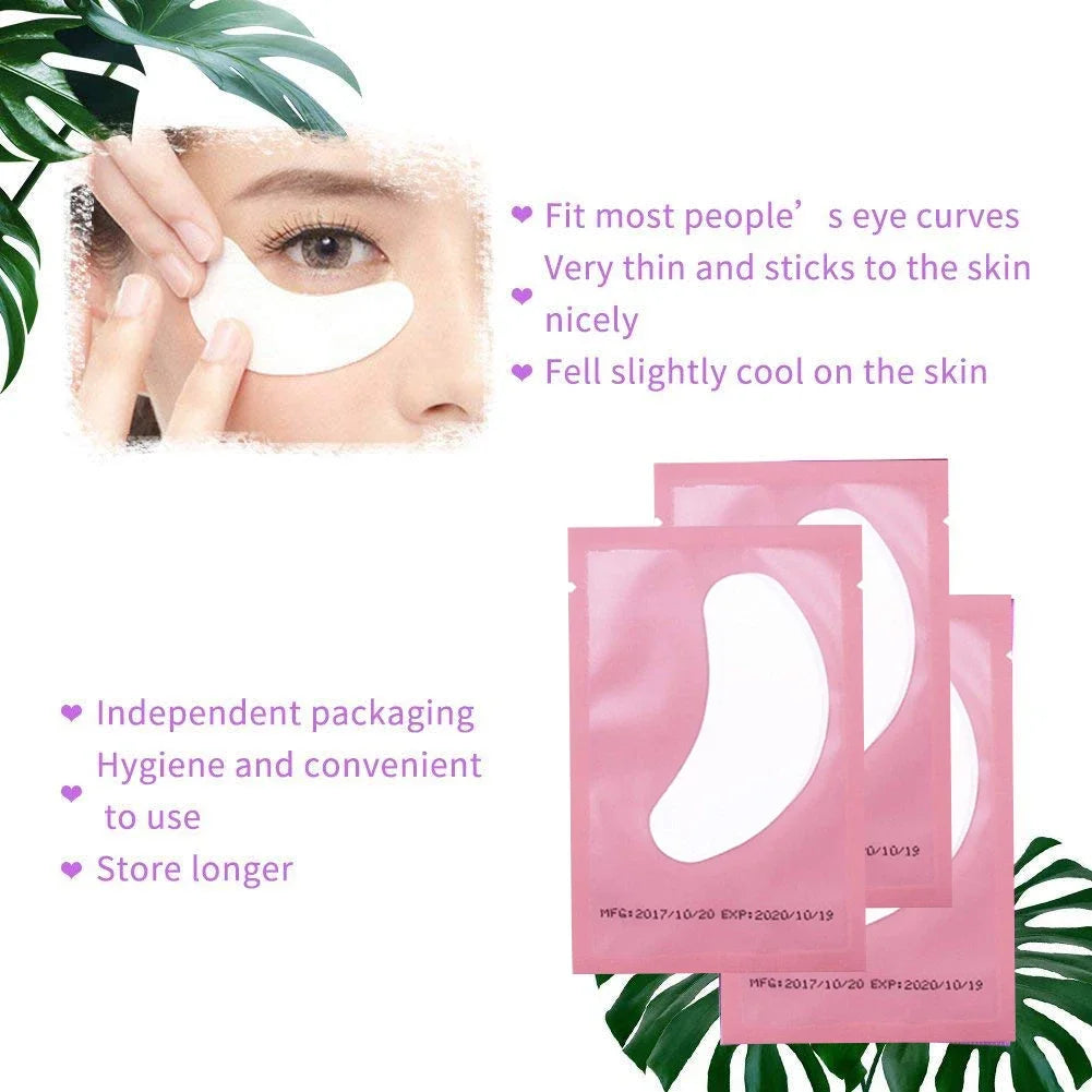 50pairs eye patches eyelash extension under eyelashes fake lashes stickers lash extension supplies patches for building eyelid