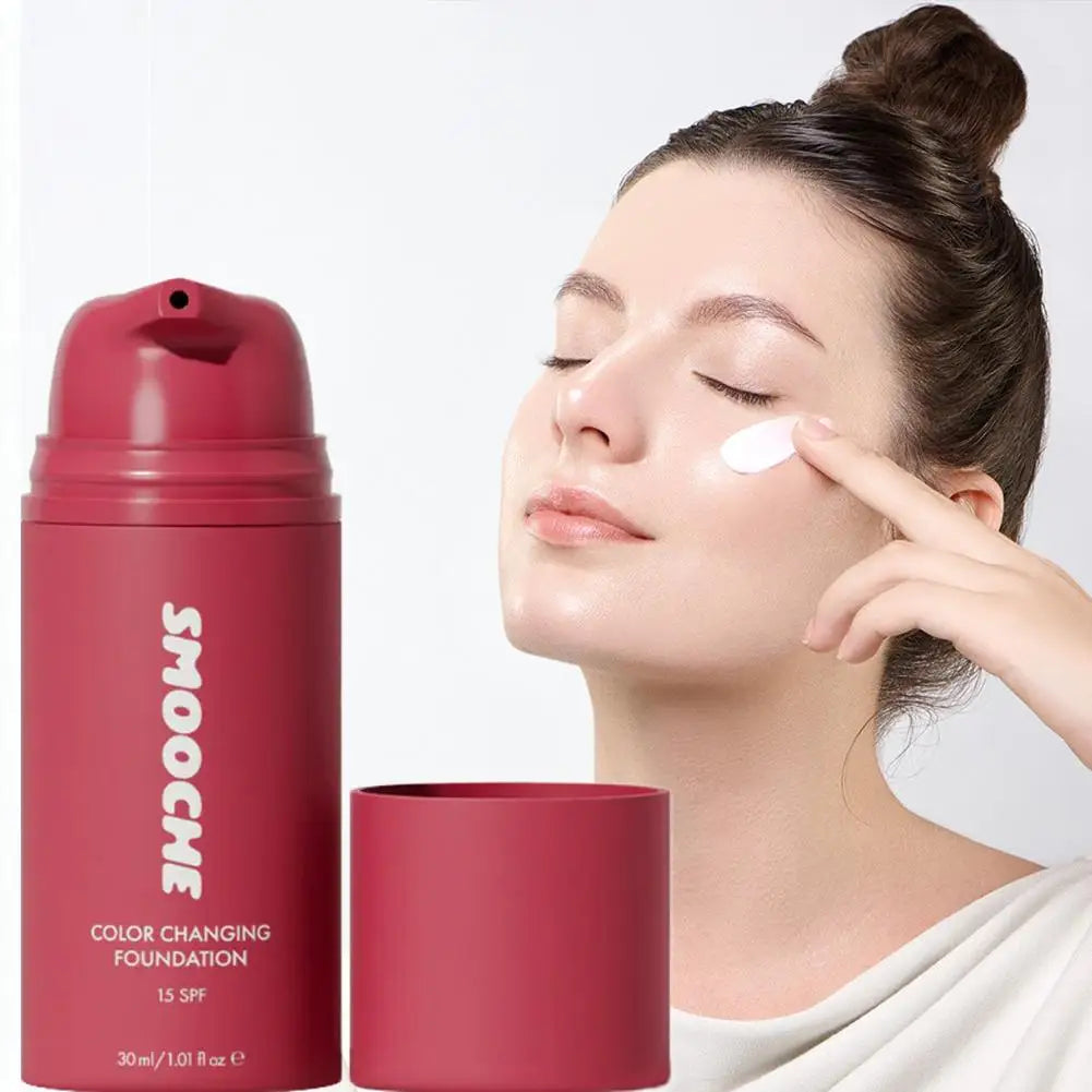 Smooche Original Concealer Facial Base Makeup Glycerin VitaminE Natural Herbal Liquid Foundation Brand Color Changing Foundation