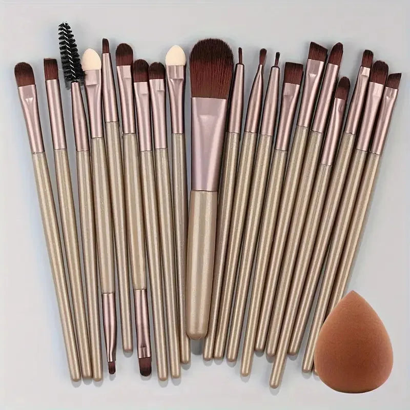 Makeup Brush Set 20Pcs Kit Soft Fluffy Eye Shadow Brushes Cosmetic Foundation Powder Highlighter Blending Beauty Tool Beginners