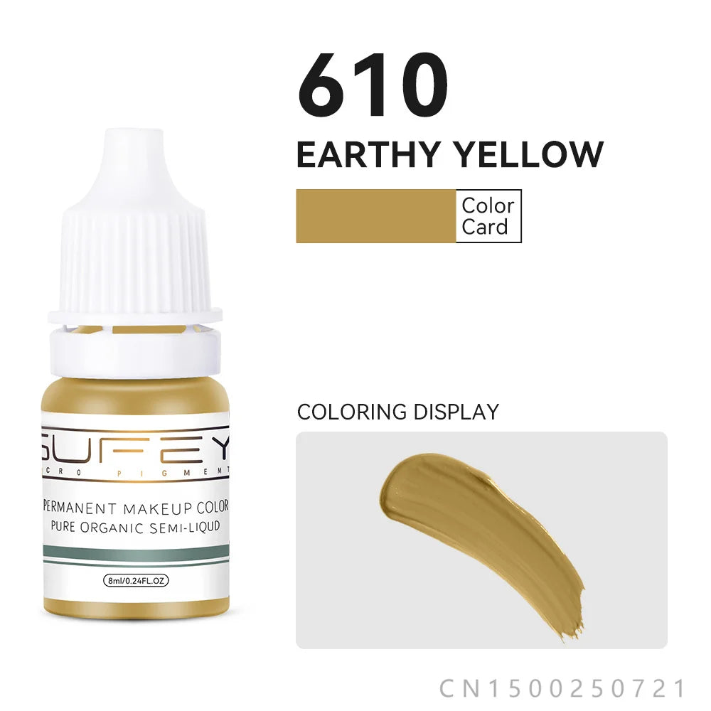 33 Colors Permanent Makeup Pigment Lip Tattoo Inks Vegan Eyebrows Microblading Pigments 8ml Body Art Ink for PMU Artists
