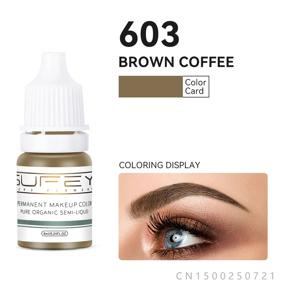 33 Colors Permanent Makeup Pigment Lip Tattoo Inks Vegan Eyebrows Microblading Pigments 8ml Body Art Ink for PMU Artists
