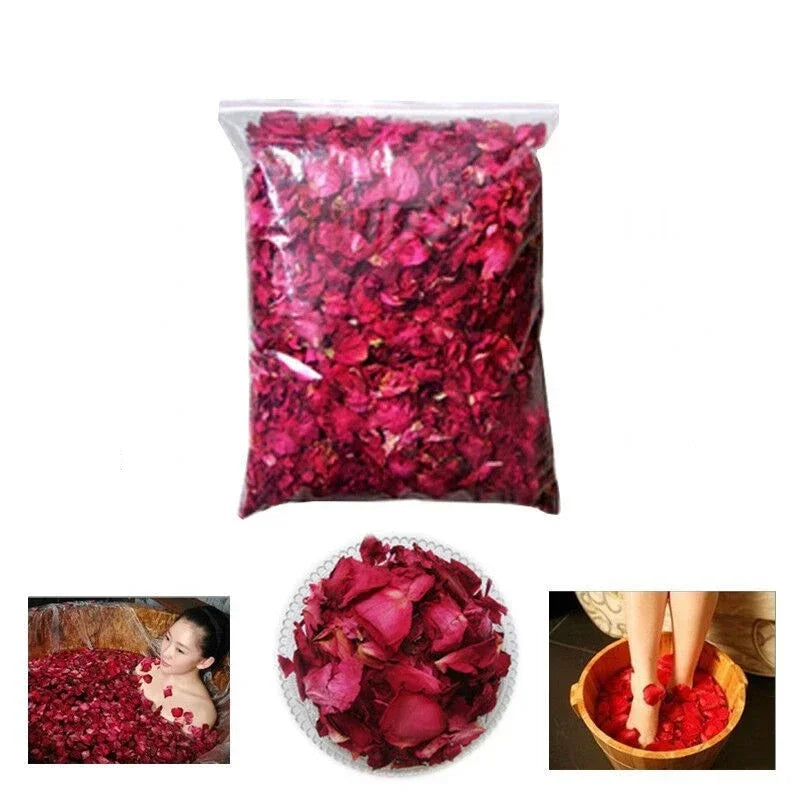 50g Romantic Natural Dried Rose Petals Bath Dry Flower Petal Spa Whitening Shower Aromatherapy Bathing Supply